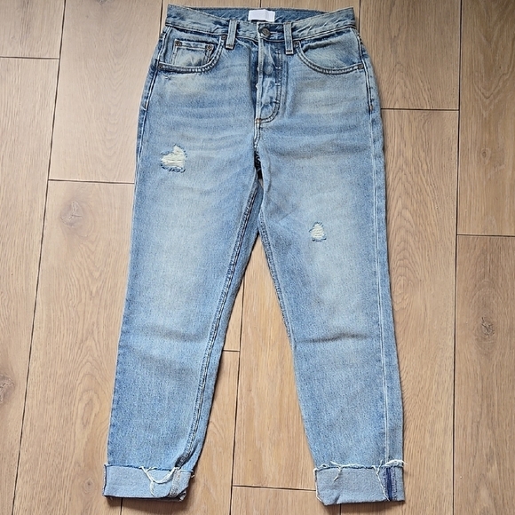 Boyish Denim - NWOT BOYISH Cropped Distressed Jeans size 26
